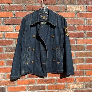 Lauren Ralph Lauren Denim Double-Breasted Jacket